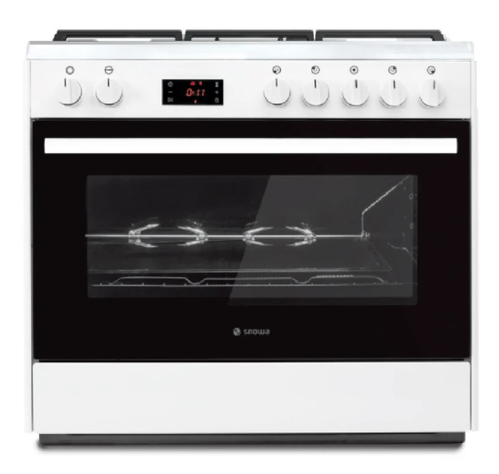 اجاق گاز اسنوا آدرینا کلاسیک بدون شیشه 5 شعله سفید مدل SGC5-31102