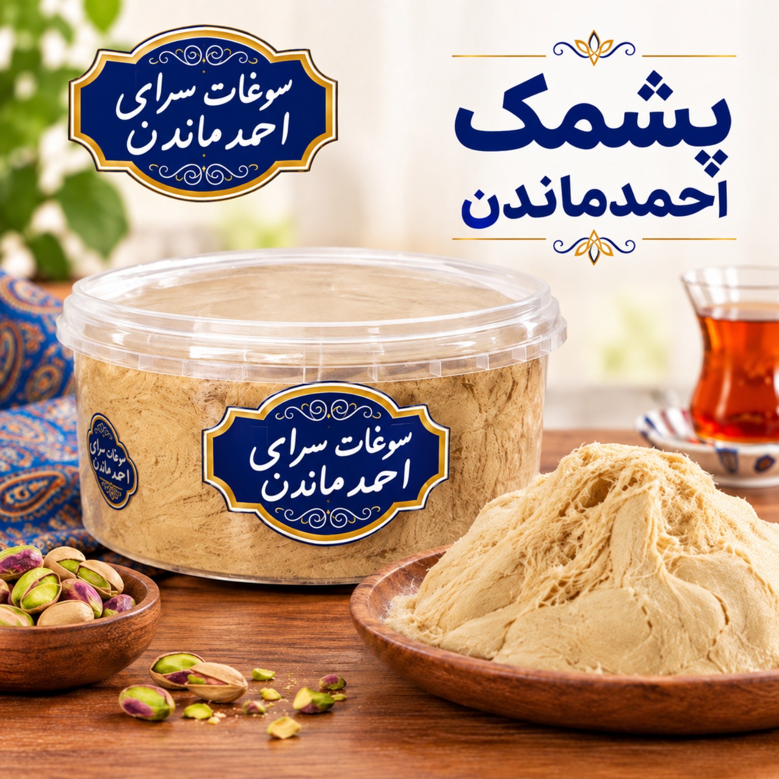 حلوا ارده پشمکی احمد ماندن