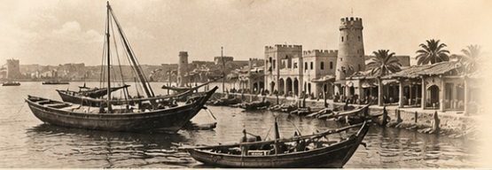 تصویر تزئینی از بندر قدیم، برگرفته از طرح مرجع